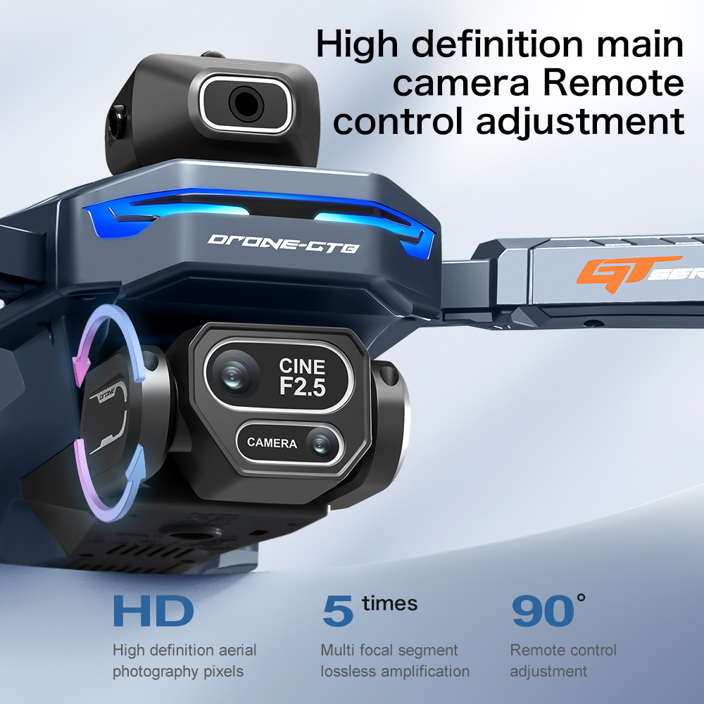 NOVO Drone GT8 HD RC 4K Profis - Drone Kit Professional avaliação e preço